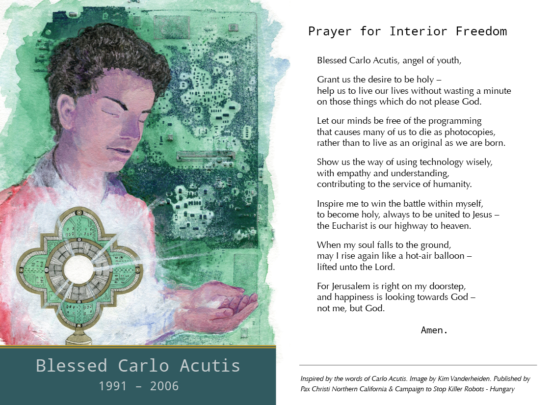 Blessed Carlo Acutis Prayer Card